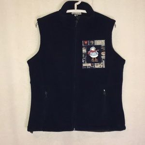 Holiday/Christmas embroidered Christmas vest. Size M.